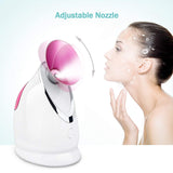 Facial Steamer-Nano Ionic Face Steamer for Home Facial, Unclogs Pores, Warm Mist Humidifier Atomizer, Humidifier Moisturizing Face Spa Steamer, Bonus Stainless Steel Skin Kit
