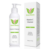 Facial Cleanser with 15% Vitamin C, Aloe Vera, Rosehip Oil & Tea Tree Oil, 6 fl. oz.